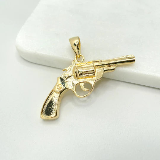 Pendant Revolver Pistol Gun 18k Gold Filled. Bundle and Save. FREE SHIPPING on orders of $100 and over. Sam's Jewelry World USA.