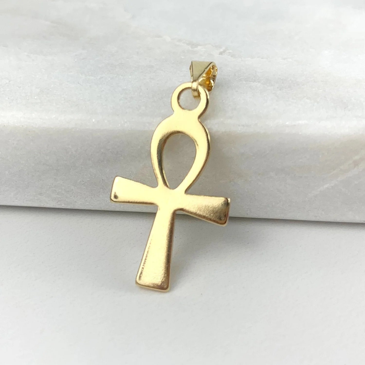 Chain and Pendant Set. Snake Chain or Ankh Cross 18k Gold Filled. Bundle and Save. FREE SHIPPING on orders of $100 and over.  Sam's Jewelry World USA.