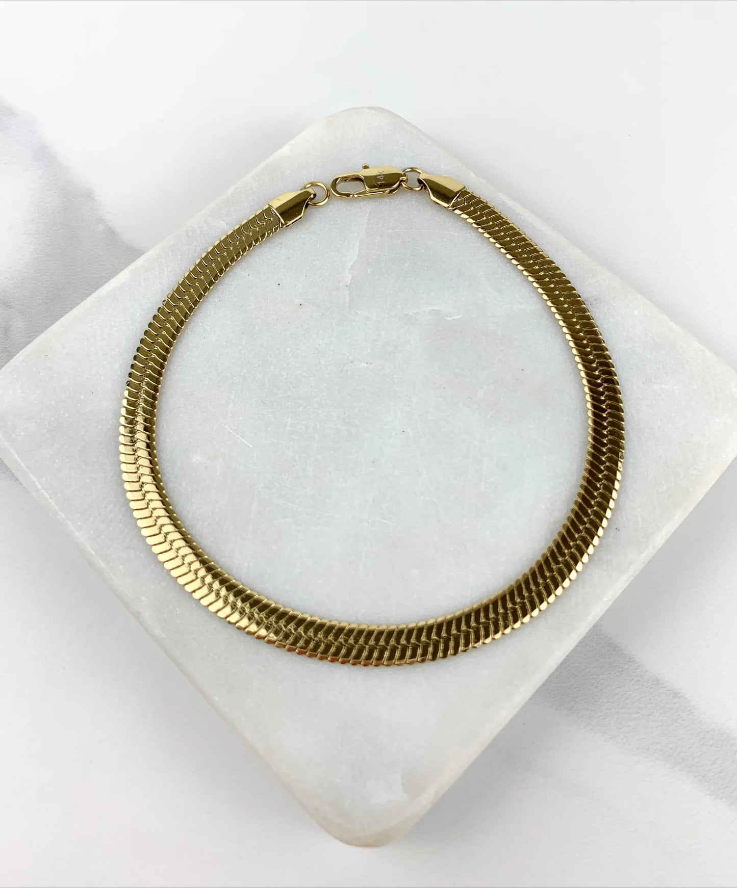 Chain or Bracelet Herringbone Link 6mm 8mm 10mm 14k Gold Filled