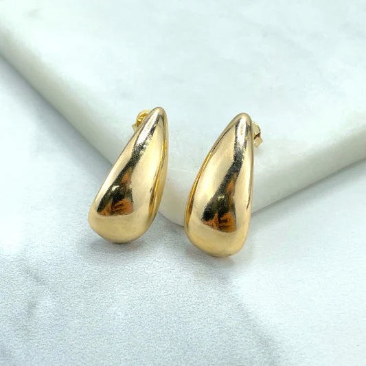 Earrings Tear Shape Classic Elegant Minimalist Design18k Gold Filled