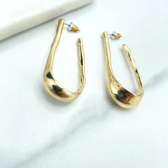 Earrings Minimalist Cuff Hoop Modern 18k Gold Filled