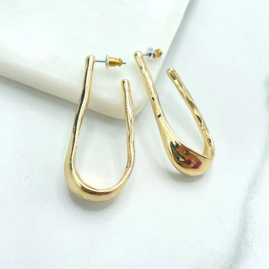 Earrings Minimalist Cuff Hoop Modern 18k Gold Filled