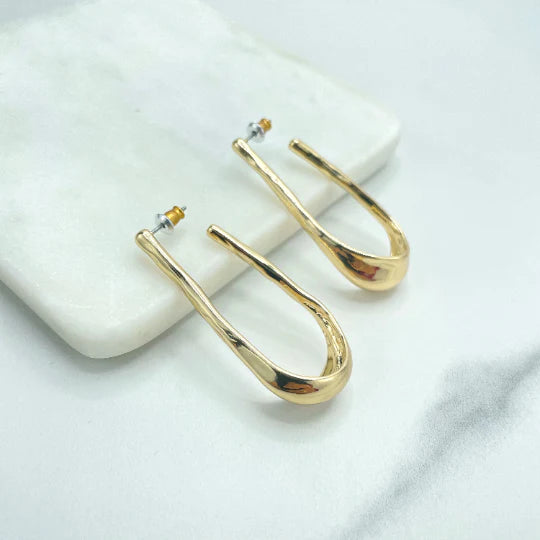 Earrings Minimalist Cuff Hoop Modern 18k Gold Filled